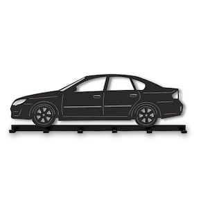 metal coat rack with SUBARU LEGACY black 50 cm/19,7 " rack. Ideal for garage or as a gift for SUBARU owner or fan
