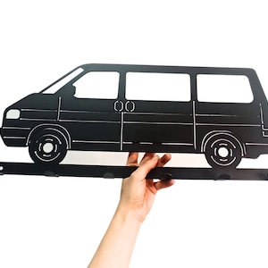 Gancho de parede VW T4 - Decoração perfeita para casa e garagem para entusiastas da Volkswagen, elegante e prático