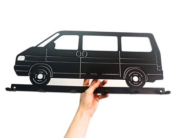 VW T4 Wall Hook - Perfect Home and Garage Decor for Volkswagen Enthusiasts, Stylish and Practical
