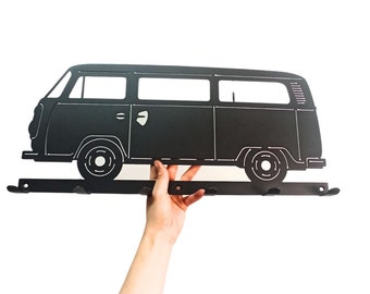 VW Transporter T2 Wall Hook - Classic Van Decor for Home and Garage, Perfect Vintage Car Lover Gift