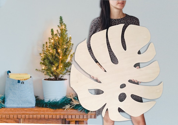 Sperrholz Monstera Blatt Wanddekor, Tropische Pflanzenkunst - Etsy.de