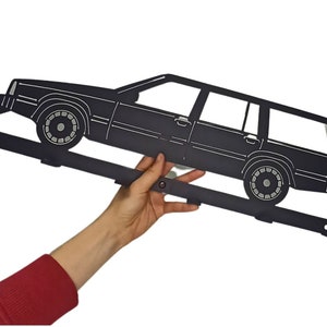 Volvo 740 Kombi Hanger - Perfect Garage Decor & Gift for Car Lovers, Durable Steel Design, Wall Mounted