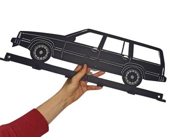 Volvo 740 Kombi Hanger - Perfect Garage Decor & Gift for Car Lovers, Durable Steel Design, Wall Mounted