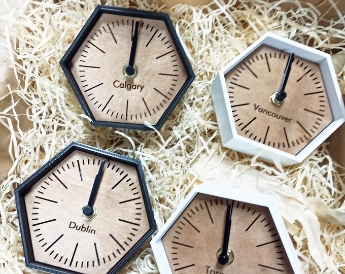 Weight Plate Clock 3D Printed Fitness Gift for Workout Room, Gym Clock