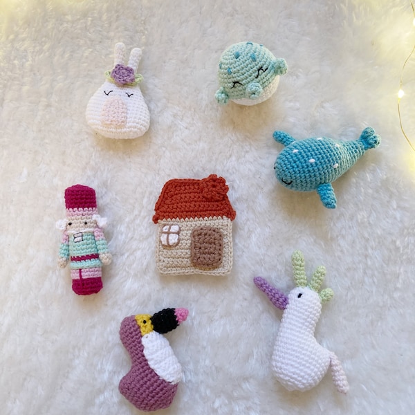 Mini gehäkelte Puppen - kleine Puppe - Crochet - Mini Amigurumis - Geburtstagsüberraschung - Geburtstagsgeschenk - Birthday gift