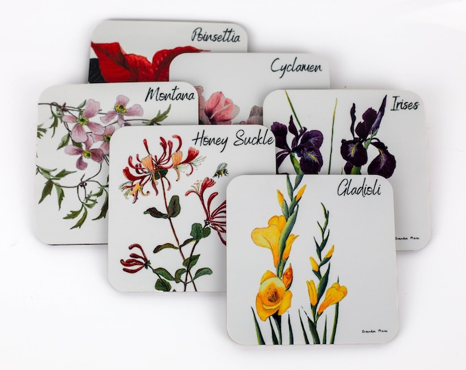 British Flower Coaster Collection