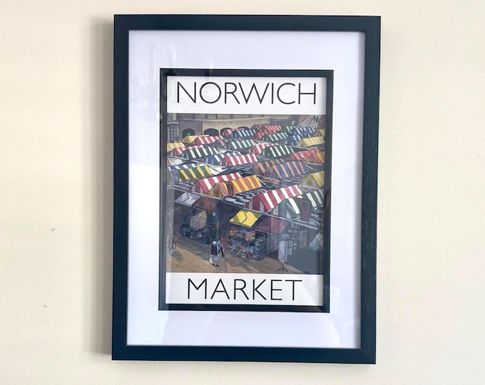 Norwich Market Print | A4