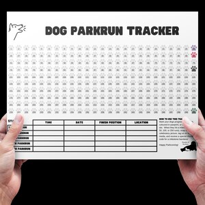 Parkrun Dog Milestone Tracker: afdrukbare huisdierfitness (digitale download)