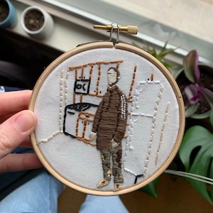Robert Pattinson meme embroidery