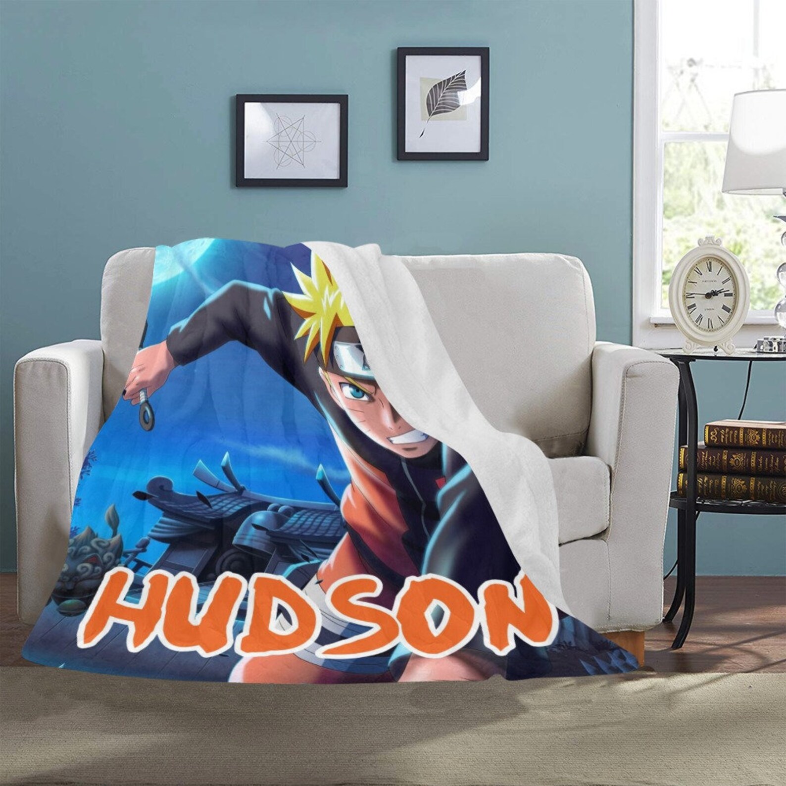 Naruto Blanket Custom Naruto blanket with name Personalized Etsy