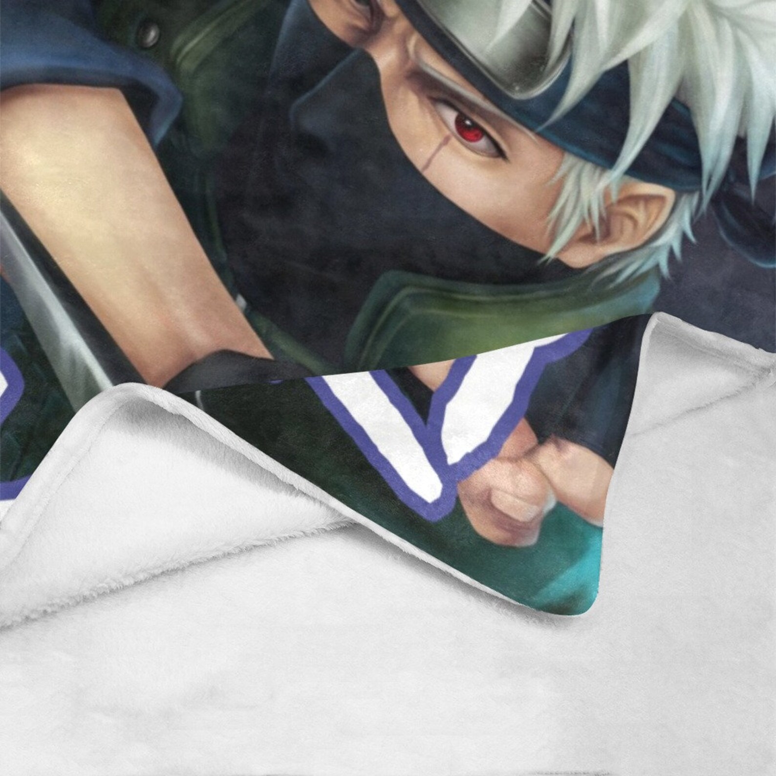 Kakashi Blanket Custom Kakashi blanket with name Customized Etsy