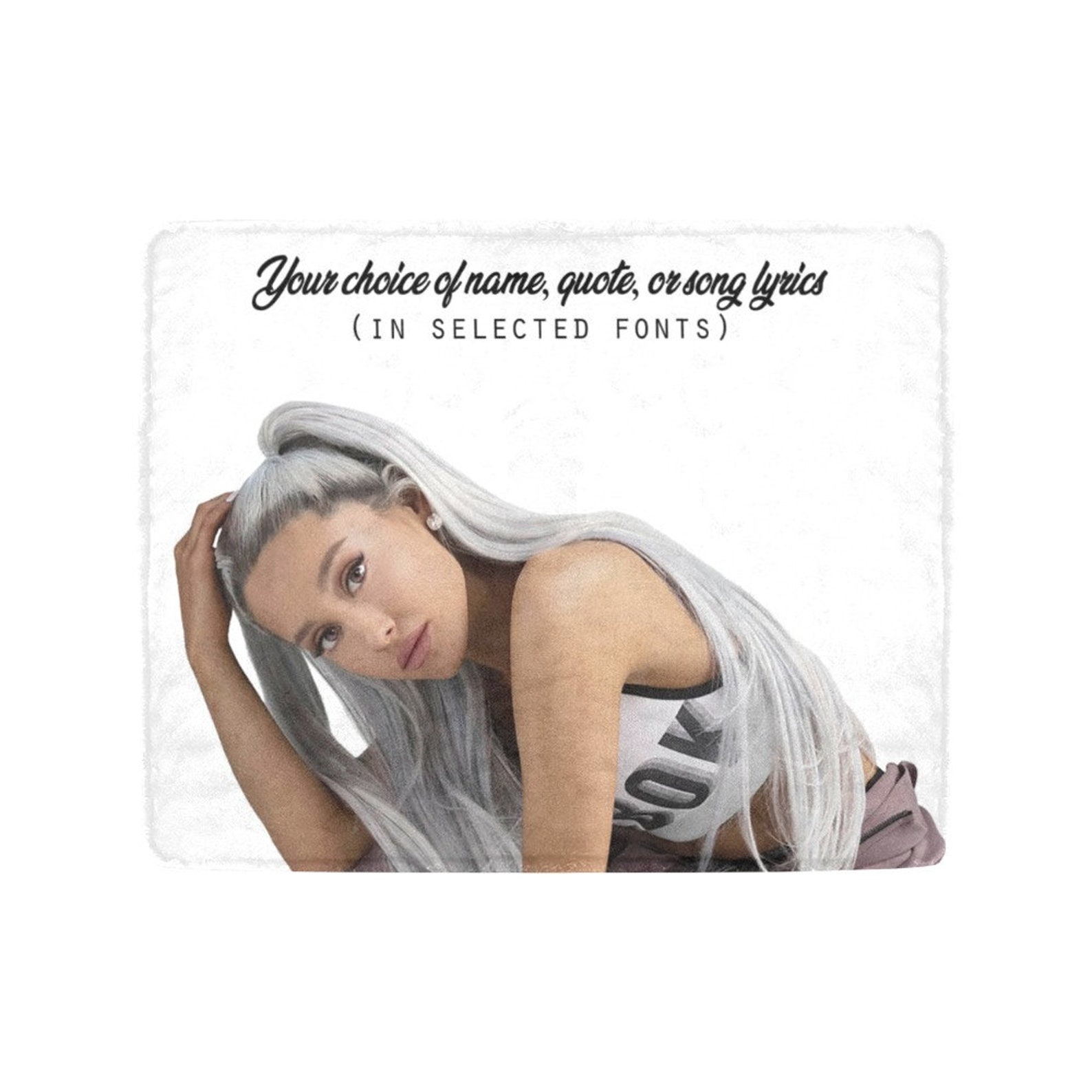 Ariana Grande blanket Ariana Fan Gift Gift for Ariana Grande Etsy