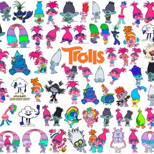Download Trolls Birthday Svg Etsy