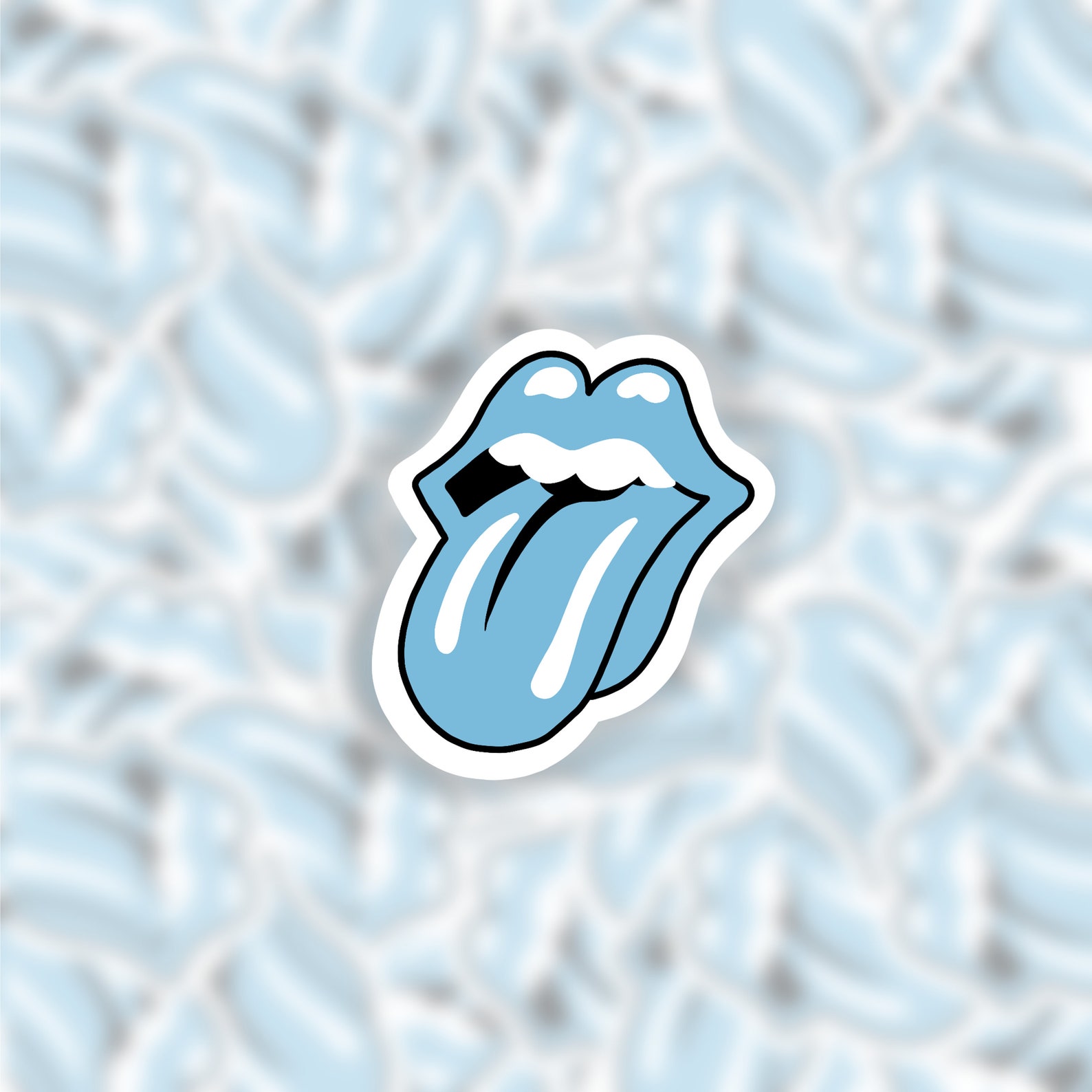 Rolling Stones Logo Tongue Sticker Set of 3 | Etsy