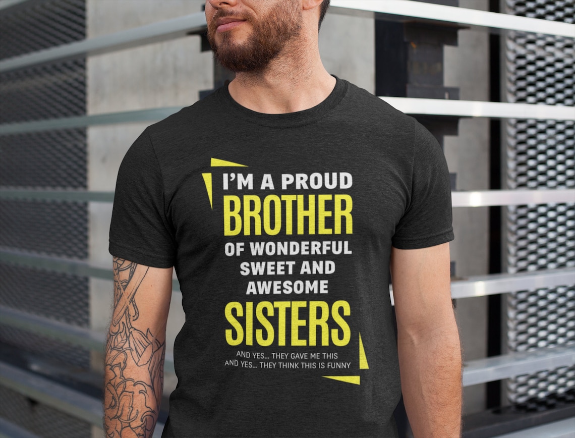 Proud Brother Shirt Gift for Brother I'm a Proud Etsy