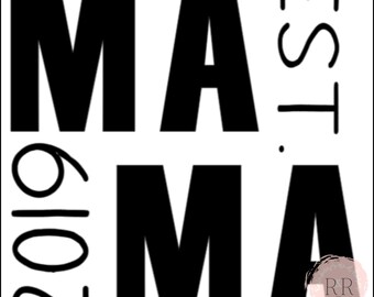 Download Mom Est 2017 Svg Etsy