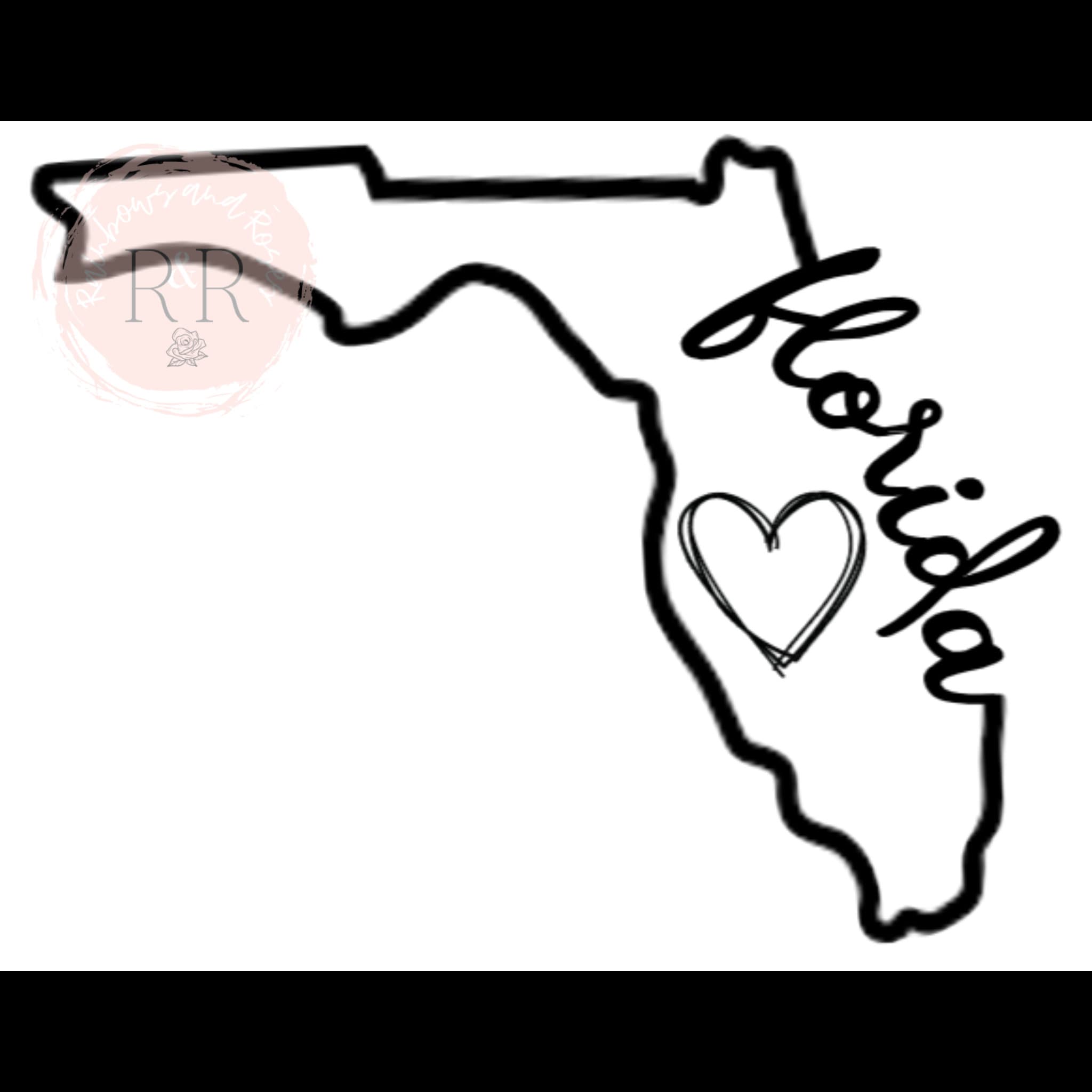 Florida State Heart PNG/SVG Etsy