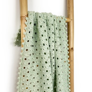 Crochet Blanket Pattern / Pebble Blanket / Easy Throw Pattern / PDF Download