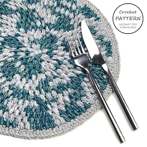 Crochet Placemat Pattern / Kyle Placemat / PDF Download