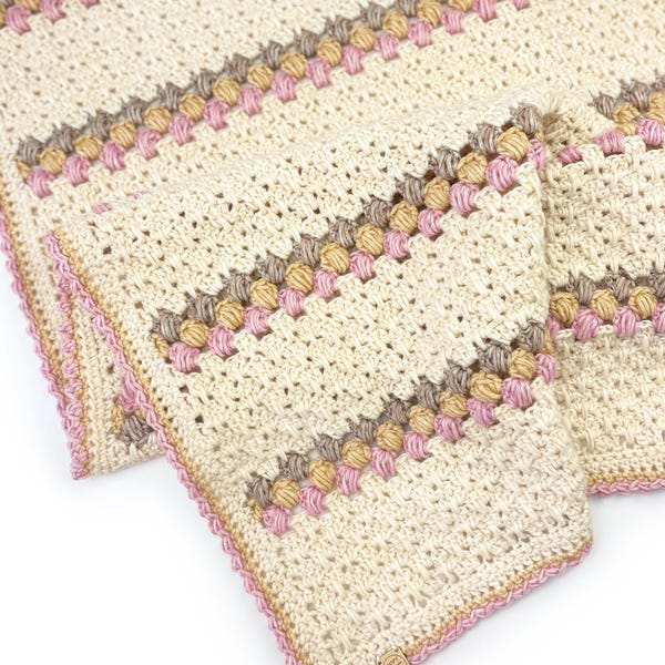 Patrón de manta de crochet / Manta Sweetie / Descarga en PDF / Patrón de manta de crochet