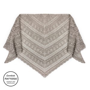 Crochet Shawl Pattern / Harmony Shawl / PDF Download