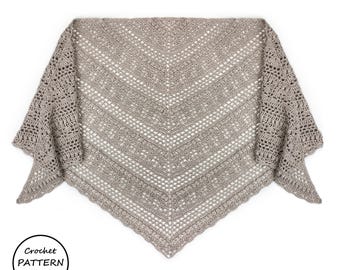 Crochet Shawl Pattern / Harmony Shawl / PDF Download