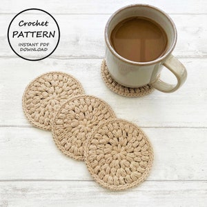 CROCHET PATTERN / Kody Coaster / Instant PDF Download