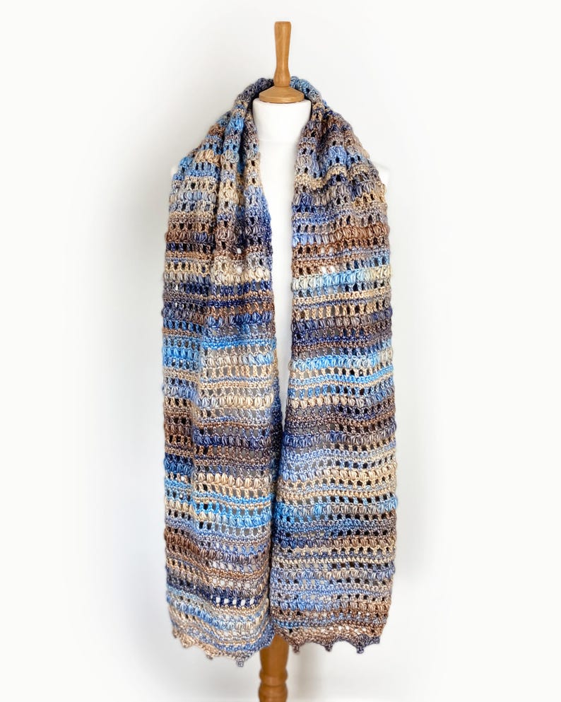 Easy Crochet Pattern / Riverstone Wrap / Easy beginner pattern / PDF Download image 8