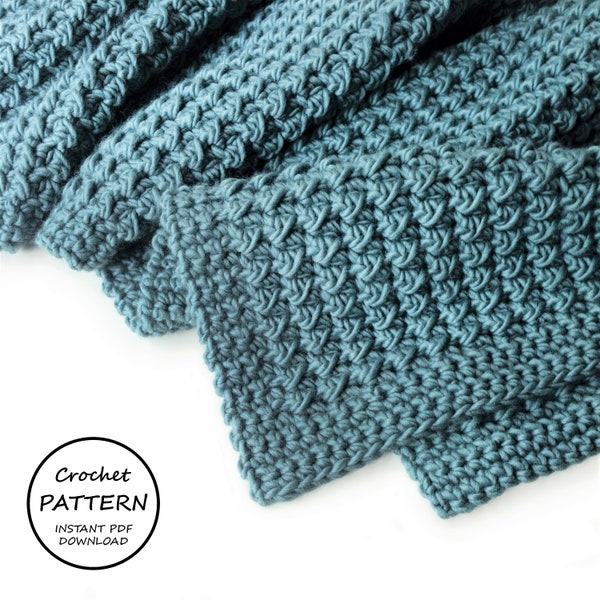 HÄKELMUSTER / Loopy Decke / Easy Crochet Pattern / Instant PDF Download