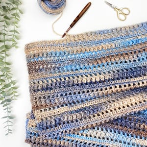Easy Crochet Pattern / Riverstone Wrap / Easy beginner pattern / PDF Download image 9