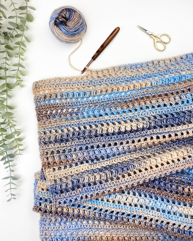 Easy Crochet Pattern / Riverstone Wrap / Easy beginner pattern / PDF Download image 9