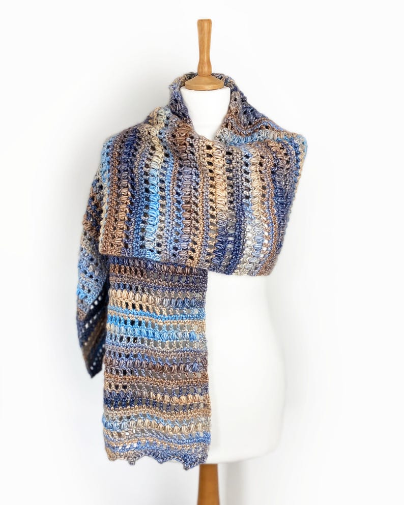 Easy Crochet Pattern / Riverstone Wrap / Easy beginner pattern / PDF Download image 11