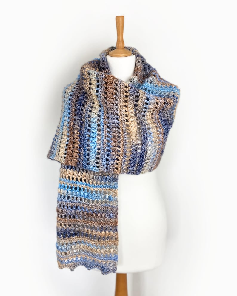 Easy Crochet Pattern / Riverstone Wrap / Easy beginner pattern / PDF Download image 7