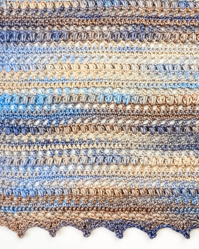 Easy Crochet Pattern / Riverstone Wrap / Easy beginner pattern / PDF Download image 12