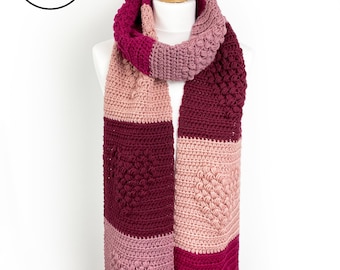 Crochet Scarf Pattern / Sweetheart Scarf / PDF Download