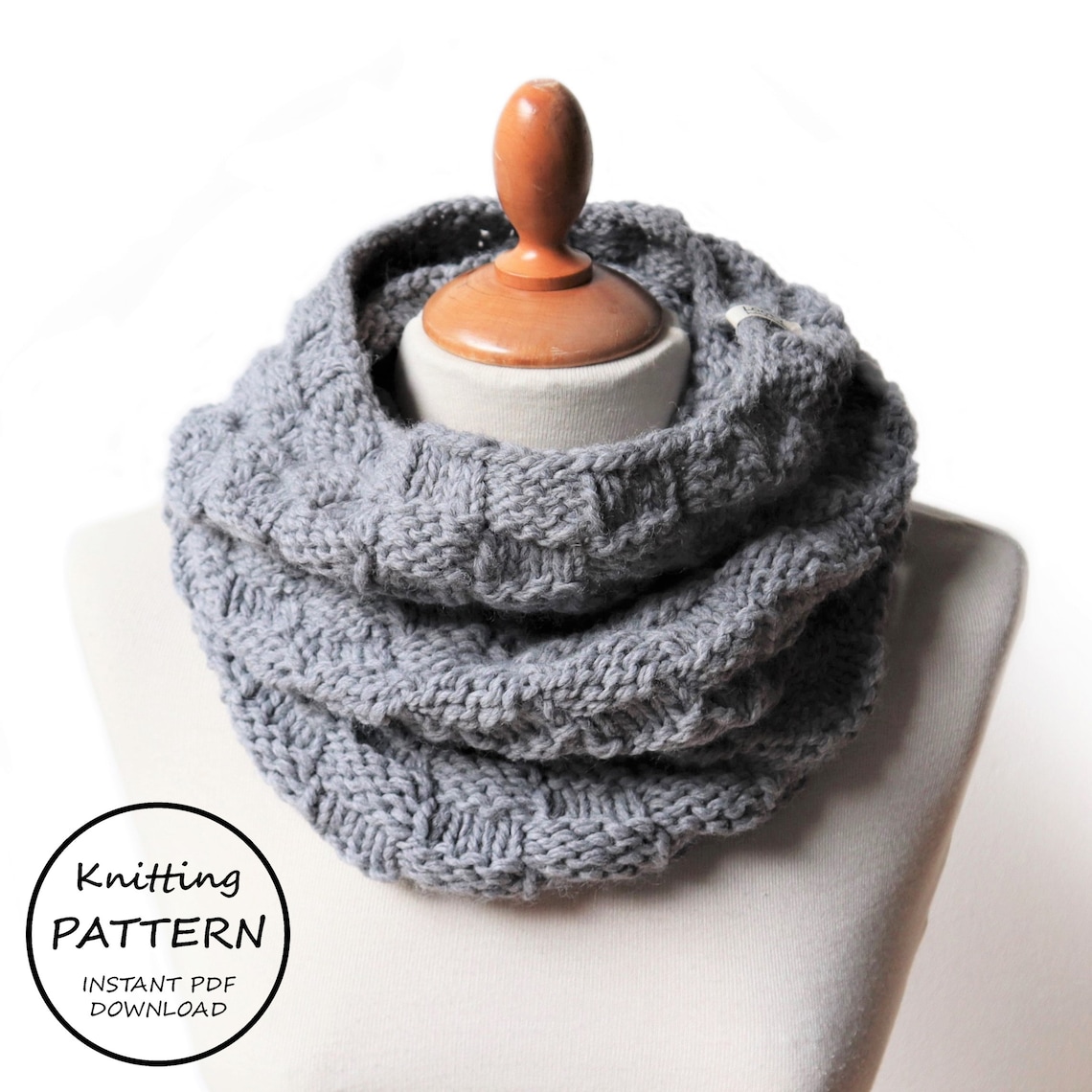 KNIT PATTERN / Arizona Snood / Easy Knit Pattern / Instant PDF Etsy UK