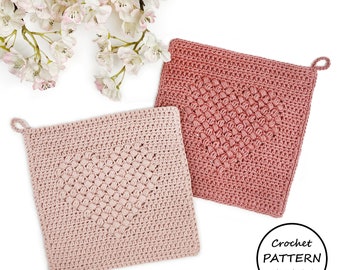 Crochet Washcloth Pattern / Loopy Spa Washcloth / PDF Download