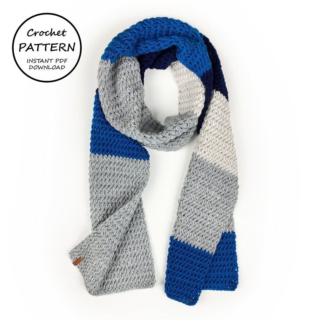 Crochet Scarf Pattern / Cumbrae Scarf / PDF Download - Etsy