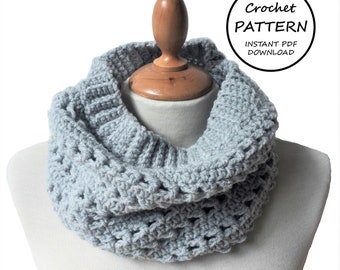 CROCHET PATTERN / Jain Cowl / Easy Crochet Pattern / Instant PDF Download