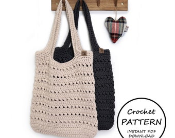 CROCHET PATTERN / Jain Tote Bag / Easy Crochet Pattern / Instant PDF Download