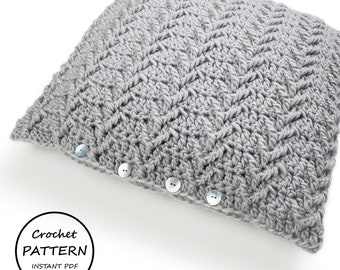 CROCHET PATTERN / Jerome Cushion / Advanced Beginner Crochet Pattern / Instant PDF Download