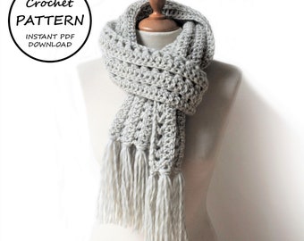 CROCHET PATTERN / Emma Scarf / Easy Crochet Pattern / Instant PDF Download