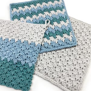 Crochet Washcloth Pattern / Glen Coe Washcloth / PDF Download