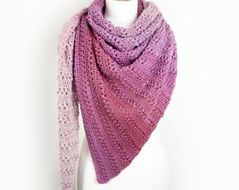 Crochet Shawl Pattern / Porto Shawl / PDF Download