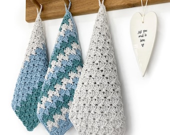 Crochet Washcloth Pattern / Glen Coe Washcloth / PDF Download