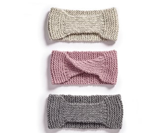 Loopy Headband Knit Pattern: Beginner Easy Knit (PDF Download)