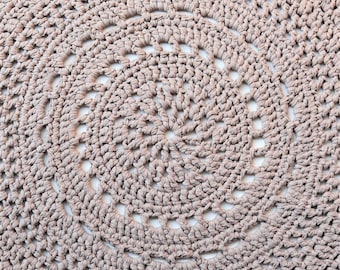 CROCHET PATTERN / Loopy Floor Rug / Crochet Pattern / Instant PDF Download