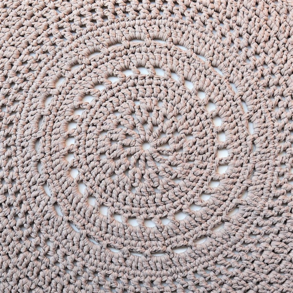 CROCHET PATTERN / Loopy Floor Rug / Crochet Pattern / Instant PDF Download