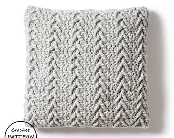 CROCHET PATTERN / Jerome Cushion / Advanced Beginner Crochet Pattern / Instant PDF Download