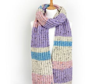 Easy Knit Scarf Pattern / Melbourne Scarf / PDF Download